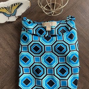 Michael Kors Block Pattern Blouse | L